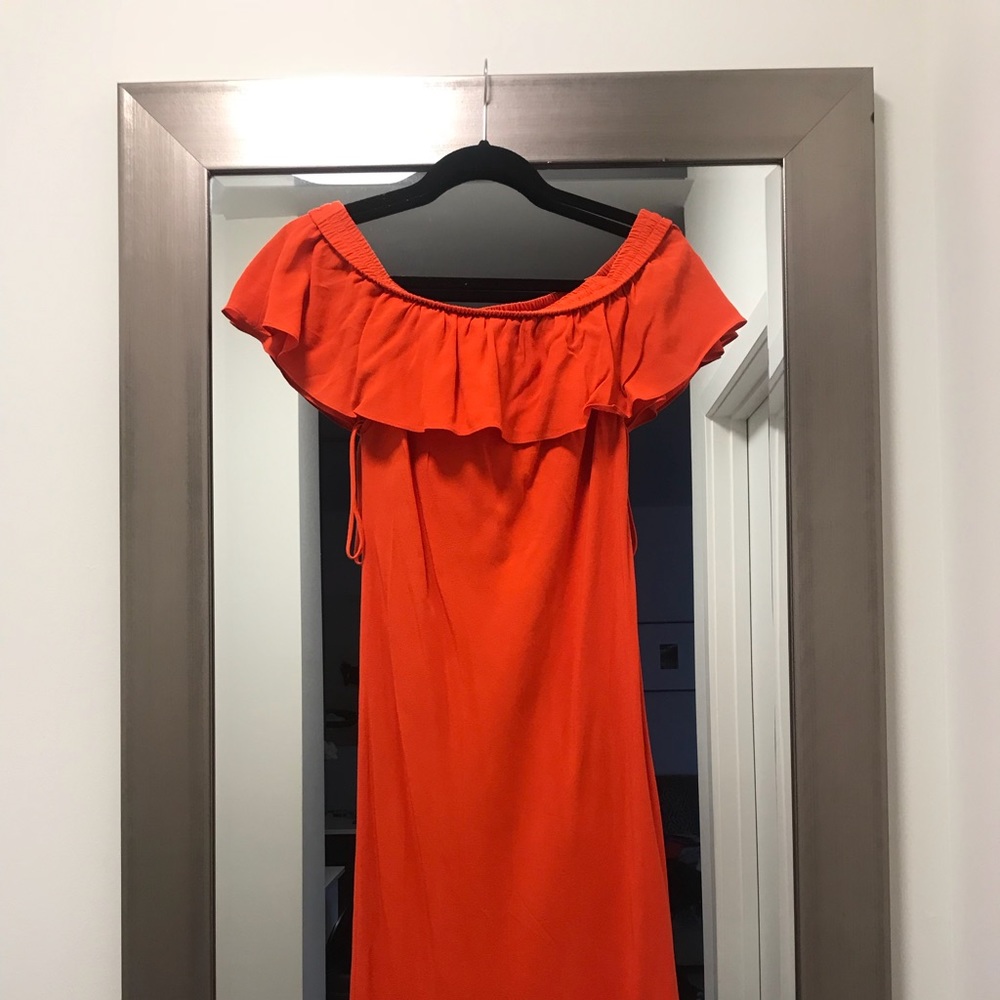 Veronica beard Oleta off the shoulder midi - Picture 3 of 4